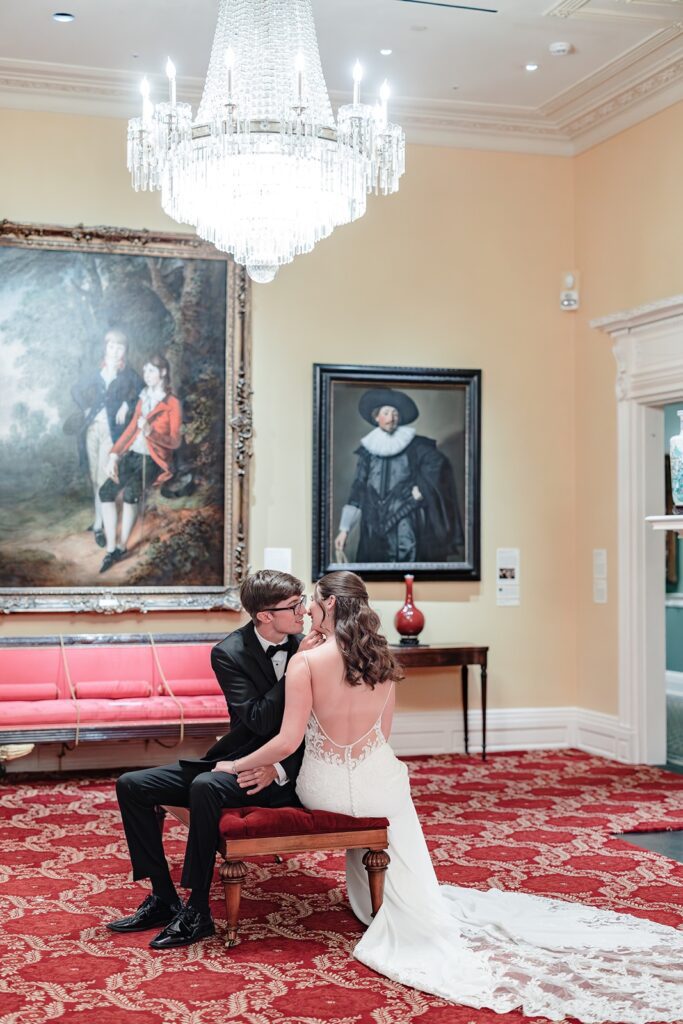Wedding Photos at Taft Museum of Art in Art Gallery